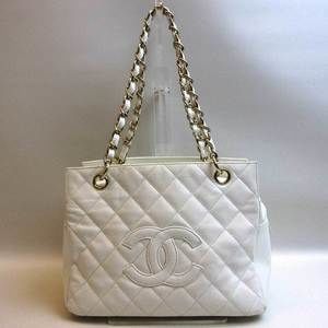 Chanel Petit Timeless Chain Bag White